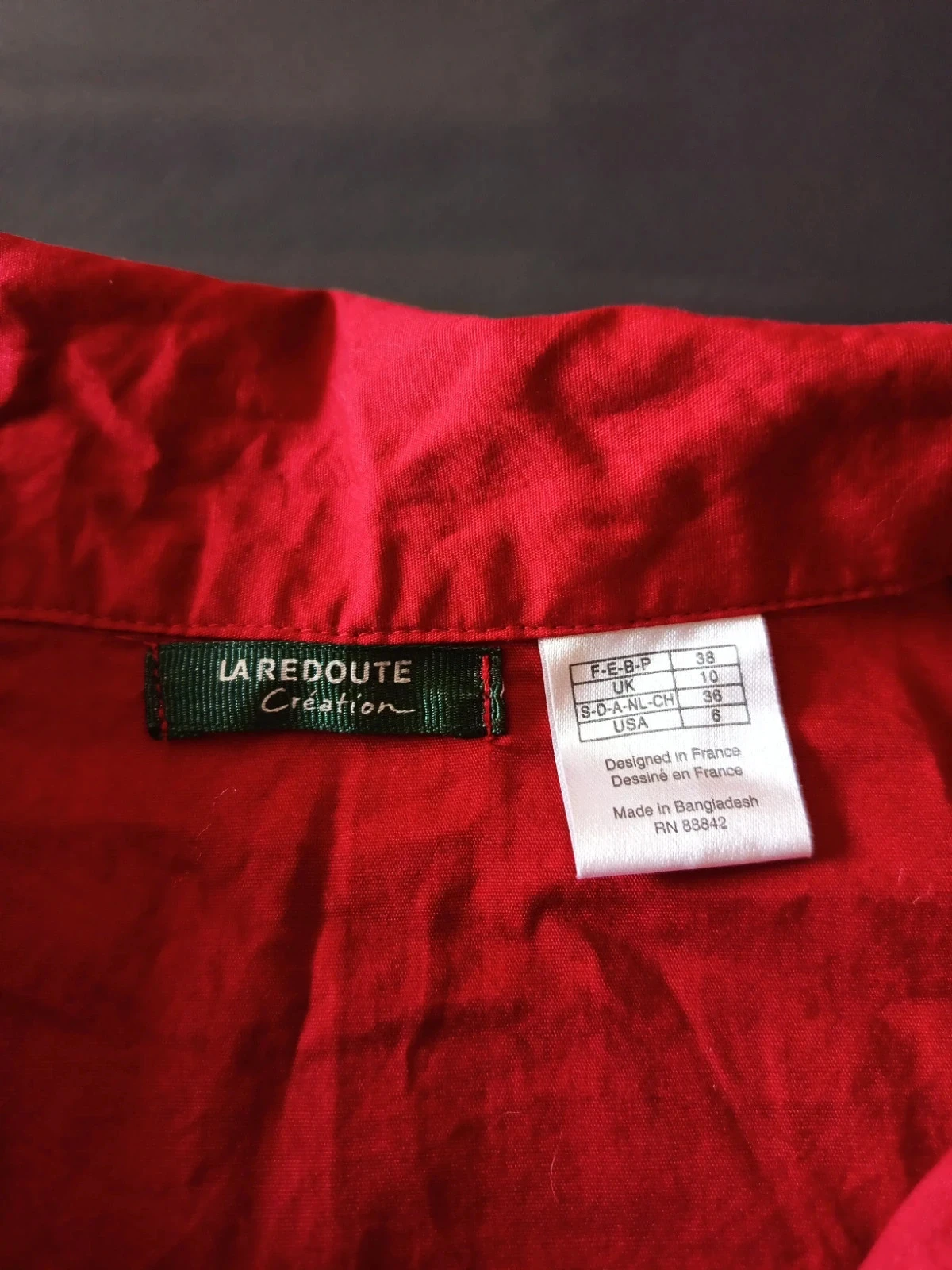 Rode blouse met riem La Redoute – photo 3